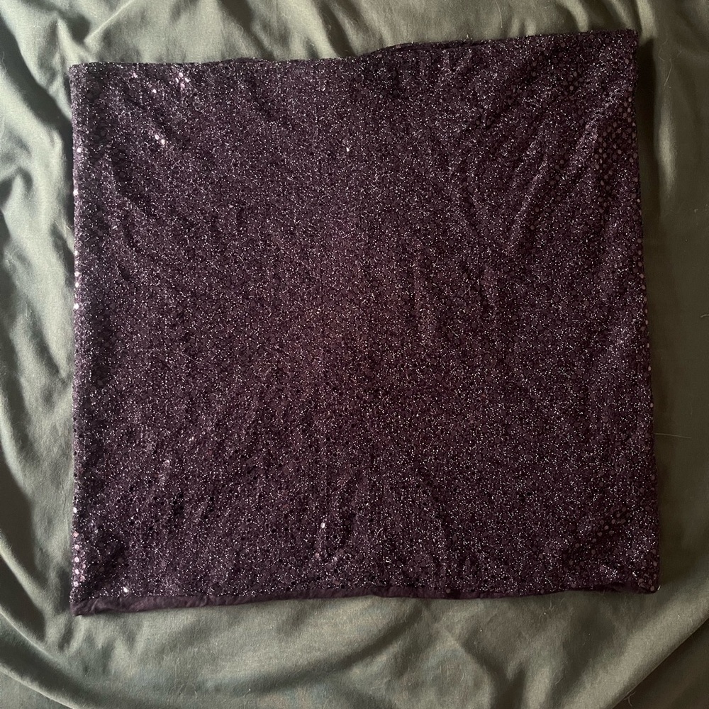 Black, sequin rave hood